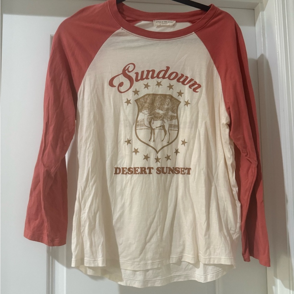 Spell sample Red and White Raglan Tee